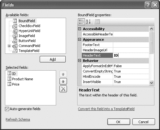 Configuring columns in Visual Studio