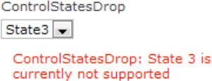 An error message that is autogenerated from the exception