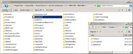 SharePoint's Feature folder