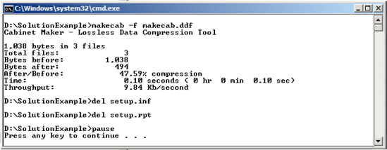 The MakeCAB tool creates the WSP file.