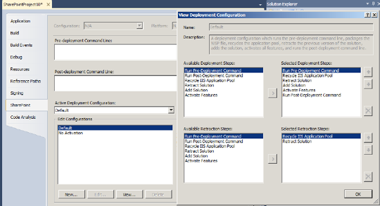 Deployment configuration