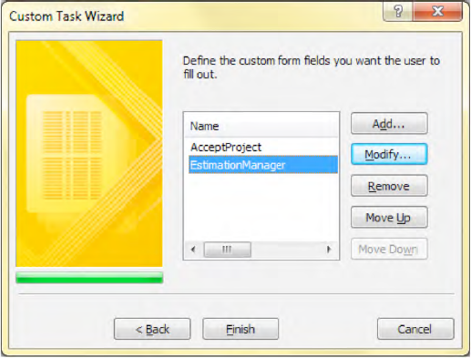 Custom Task Wizard