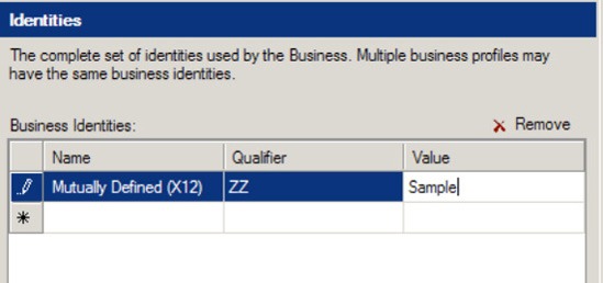 Setting the Business Profile's identities