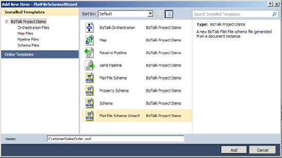 Creating a new flat file schema