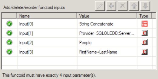 Database Lookup functoid with multiple columns