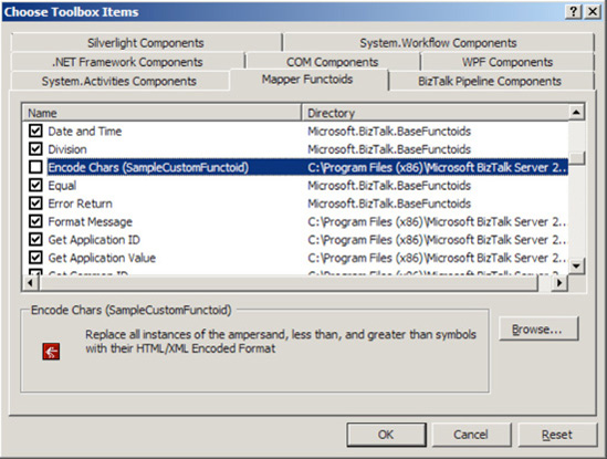 Adding a custom functoid to the Toolbox