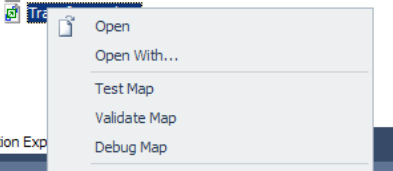 Selecting Debug Map