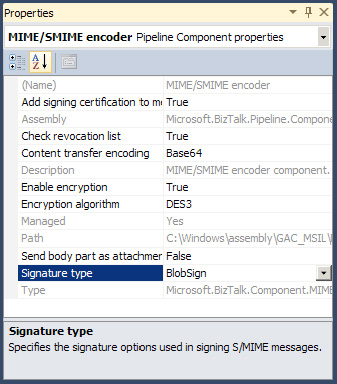 Enabling message signing