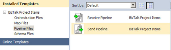 Adding a new send pipeline to a project