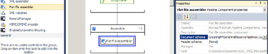 Configuring a send pipeline