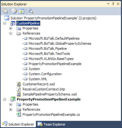 Pipeline solution layout