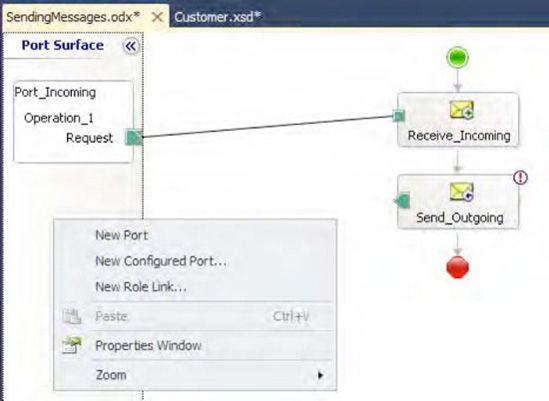 Creating a new port