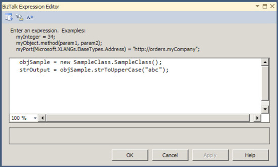 Adding code to the Expression shape