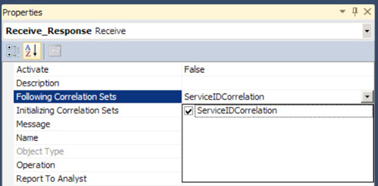 Following the initialized correlation set