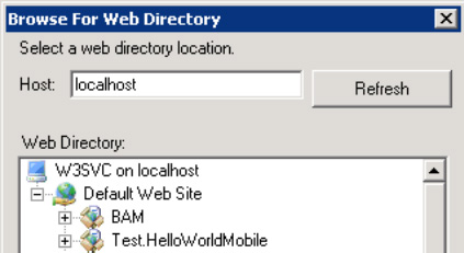 Setting the Web Directory