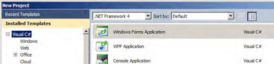 Creating a Windows Forms Application