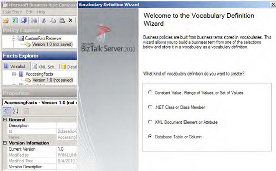 Creating a new database column definition