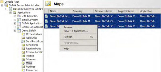 Removing maps manually