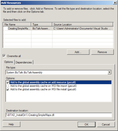 Deploying BizTalk assemblies manually