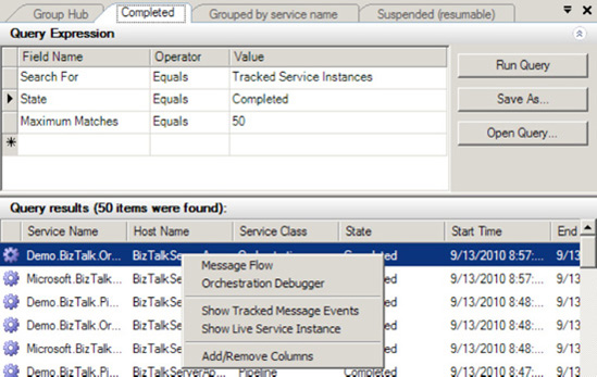 Accessing the Orchestration Debugger