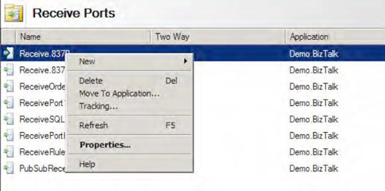 Configuring tracking within the BizTalk Administration Console