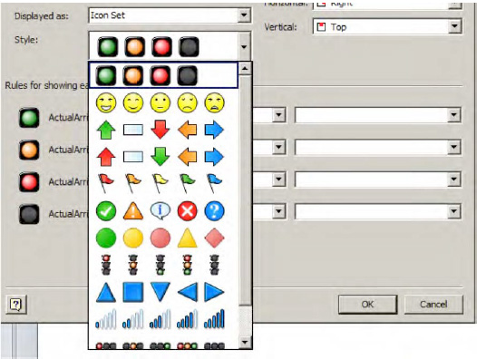 Data graphics that can be used on shapes