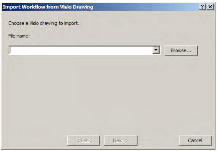 Importing a Visio workflow interchange file to SharePoint Designer