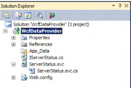 Setting up a WCF service application project in Visual Studio 2010