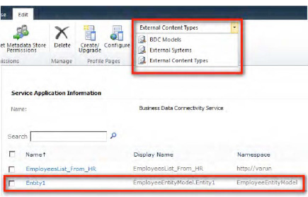 ECT deployed to BDC Service Application