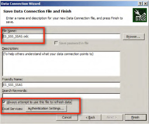 Saving the Office Data Connection file to disk