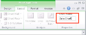 Entering the chart name