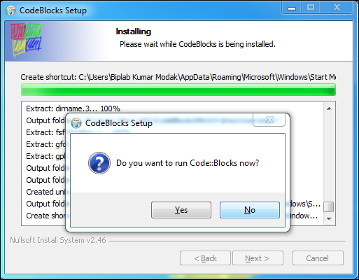 Installing Code::Blocks on Windows