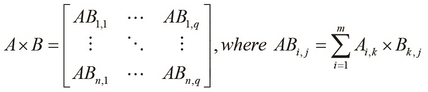 Multiplying matrices