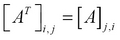 Transposing and inverting matrices