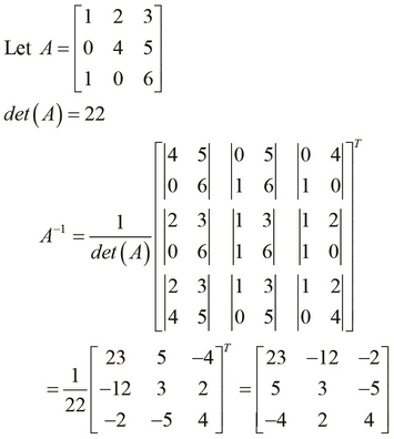 Transposing and inverting matrices