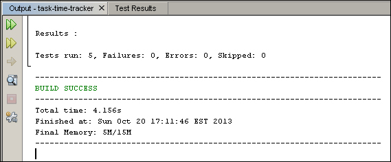 Running the JUnit test cases with Maven