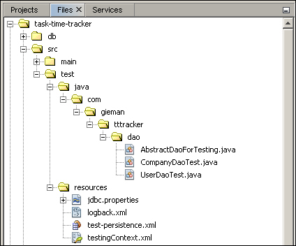 Configuring the test environment