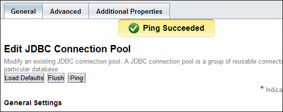 Configuring the JDBC connection pool