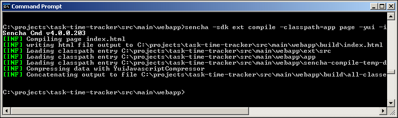 Compiling with Sencha Cmd