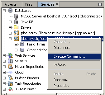 Connecting NetBeans with MySQL