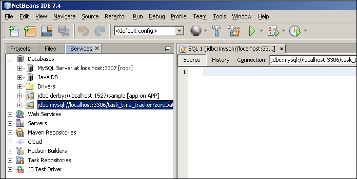 Connecting NetBeans with MySQL