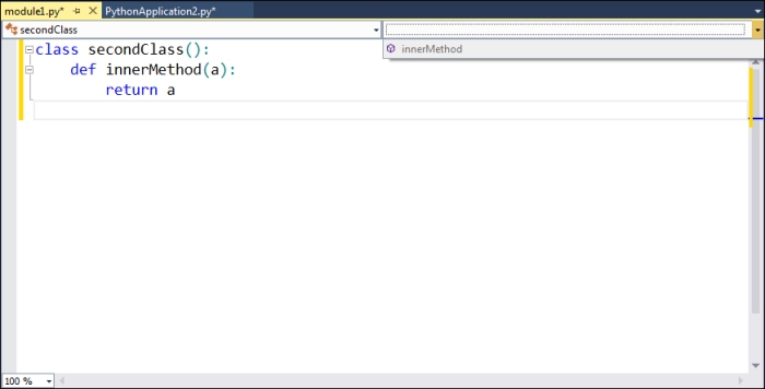 Visual Studio panels with PTVS