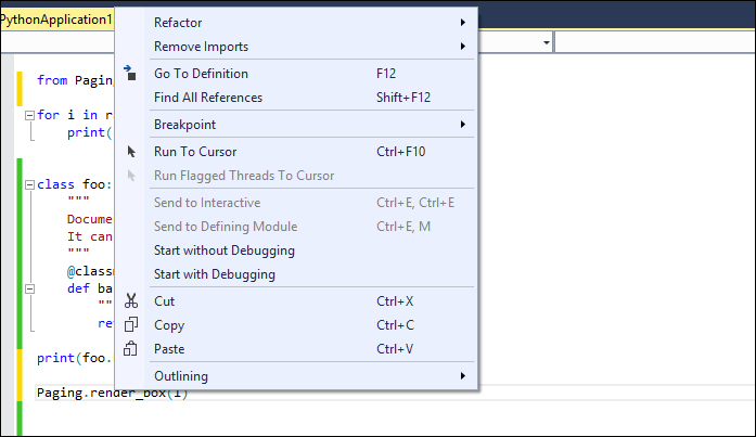 Using REPL in Visual Studio