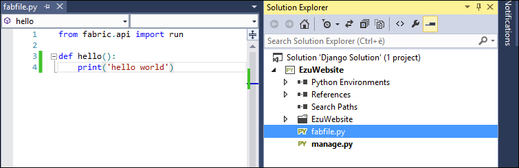 The Fabric library – the deployment and development task manager