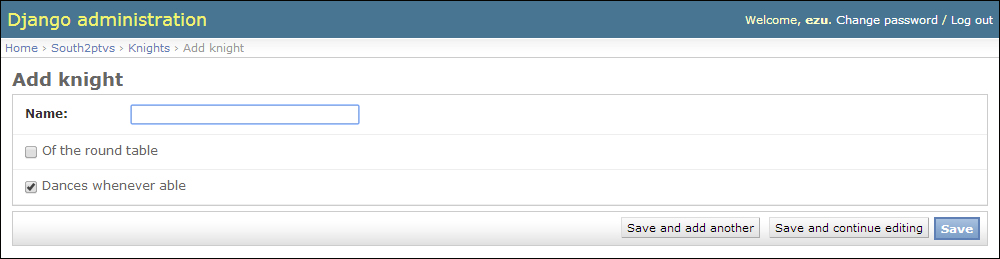 Schema migration with South