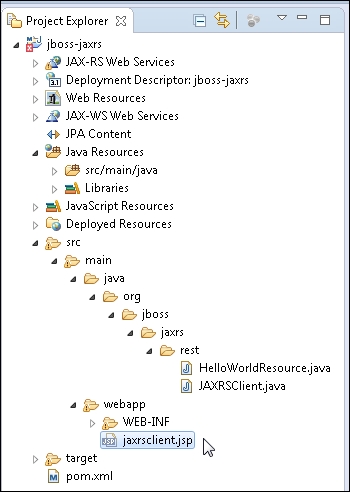 Creating a JSP client