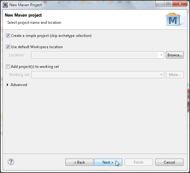 Creating a Maven project