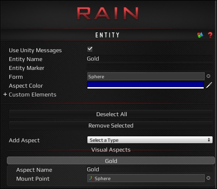 Setting up aspects in RAIN