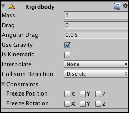 An example of creating a Physics Rigidbody