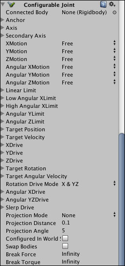 Configurable joints